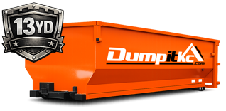 13 yard dumpster container Kansas City residential driveway placement projects